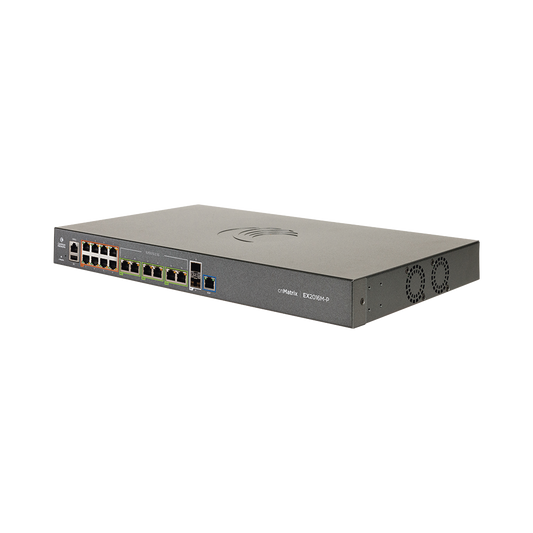 MXEX2016MXPA00 Switch PoE cnMatrix EX2016M-P de 16 puertos (8x 802.3af/at Gigabit, 6x 802.3bt 2.5 Gigabit, 2x SFP+), Capa 3, 240 W, gestión en la nube