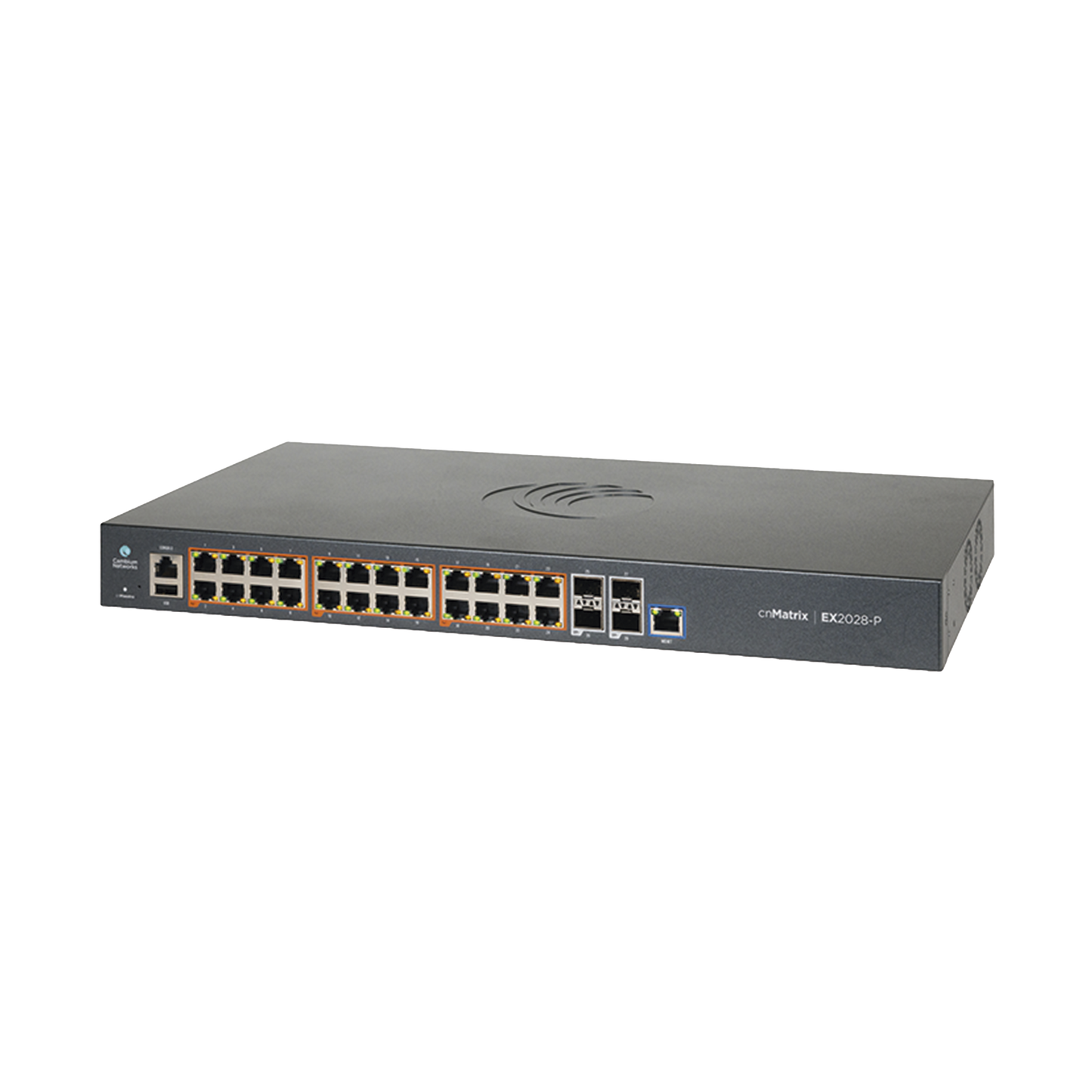 MX-EX2028PXB-U - Switch cnMatrix EX2028-P capa 3 de 28 puertos (24 PoE Gigabit 802.3af/at, 4 SFP+) administración desde la Nube (MX-EX2028PxB-U)