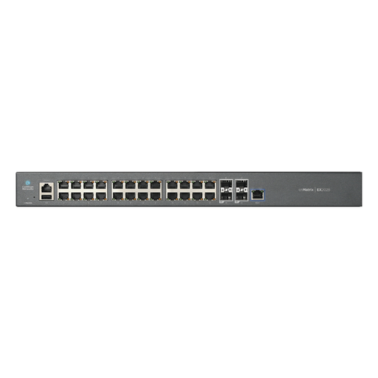 MX-EX2028XXA-U Switch cnMatrix EX2028 capa 3 de 28 puertos (24 Ethernet Gigabit, 4 SFP+) administración desde la Nube (MX-EX2028XXA-U)