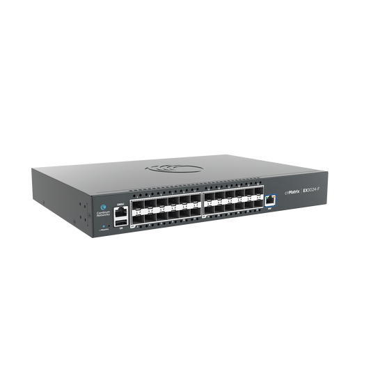 MXEX3024XFXA00 - Switch cnMatrix EX3024F Ideal para Distribución en una Red Empresarial / 24 Puertos de Fibra Óptica SFP+(10 Gbps) / Capa 2 y Capa 3 / Doble Fuente de Alimentación en Corriente Alterna / Gestión Gratuita Desde la Nube