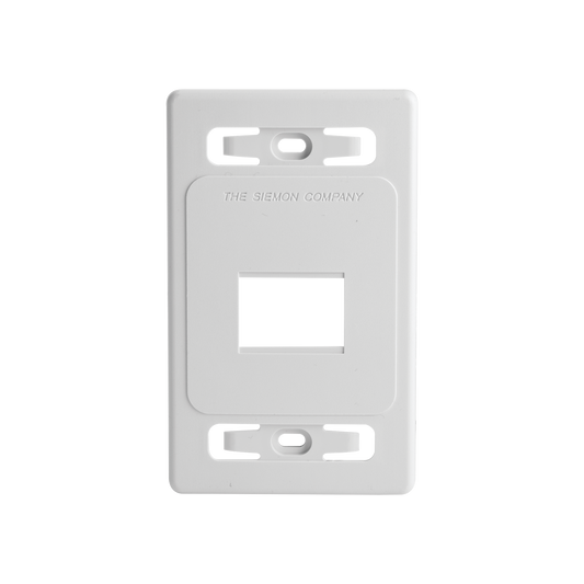 MX-FP-S-02-02B - Placa de Pared Modular MAX, de 2 Salidas, Color Blanco, Versi�n Bulk (Sin Empaque Individual)