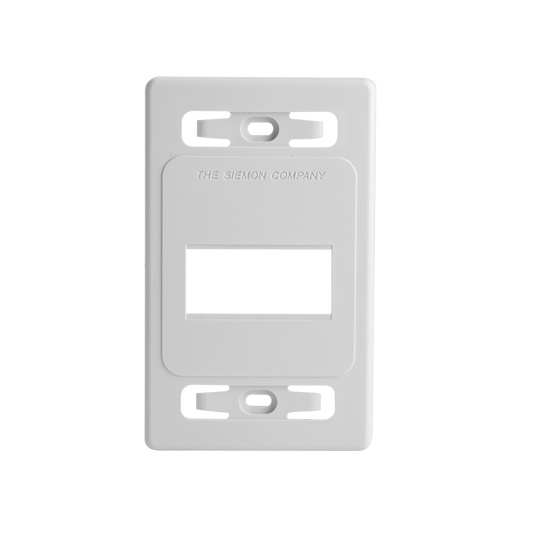 MX-FP-S-03-02B - Placa de Pared Modular MAX, de 3 Salidas, Color Blanco, Versi�n Bulk (Sin Empaque Individual)