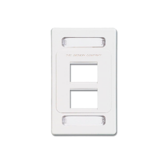 MX-F-PS-04-02 - Placa de Pared Modular MAX, de 4 Salidas, Color Blanco