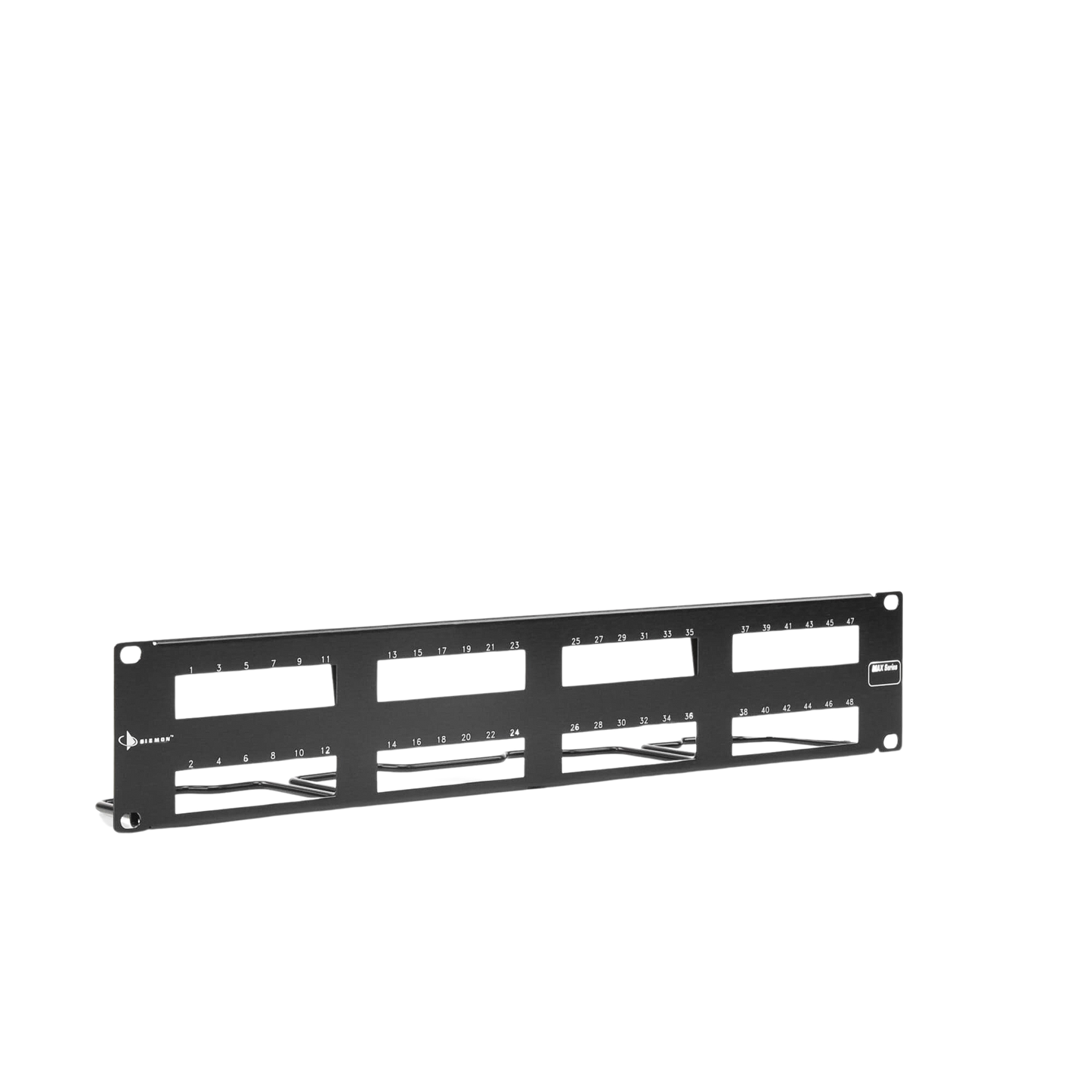 MX-PNL-48-C - PATCH PANEL MAX VACIO ID VERTICAL UTP 48 PTOS PLANO 2U NEGRO