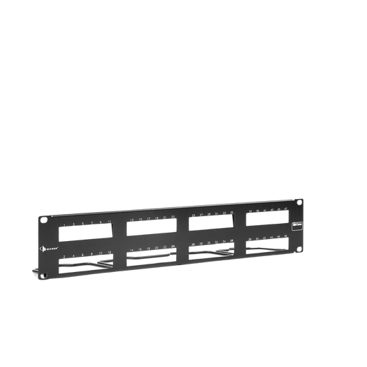 MX-PNL-48-C - PATCH PANEL MAX VACIO ID VERTICAL UTP 48 PTOS PLANO 2U NEGRO