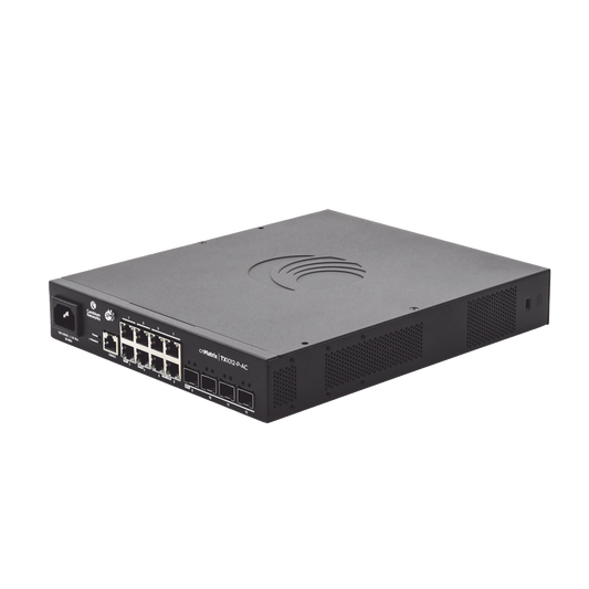 MX-TX1012GXPA-00 - Switch cnMatrix TX1012-AC-P PoE Ideal para WISP  / 8 Puertos Gigabit PoE + 4 SFP+ / PoE Budget 200W /Capa 2 y Capa 3 / Gestión Gratuita Desde la Nube