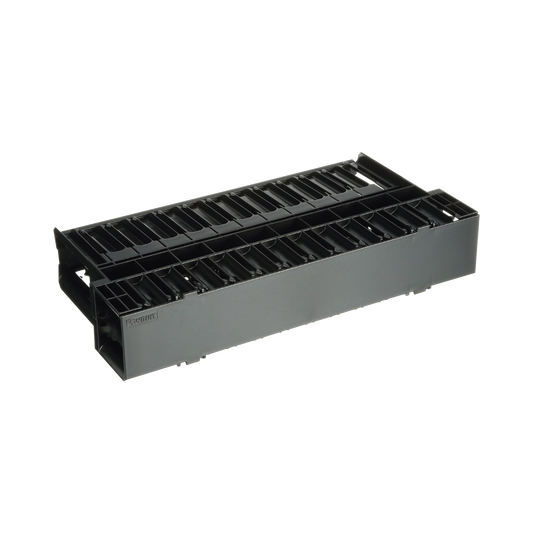 NCMH2 Organizador de Cables Horizontal NetManager, Doble (Frontal y Posterior), Para Rack de 19in, 2UR