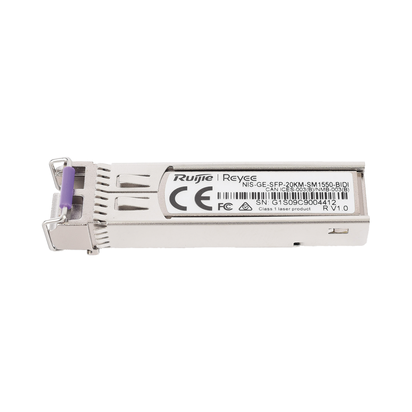 NIS-GE-SFP-20KM-SM1550-BIDI - Transceptor Industrial BIDI Monomodo SFP 1G (Lado B), hasta 20 Kilómetros, TX 1550 / RX 1310, soporta Temperaturas de -40° a 85° C