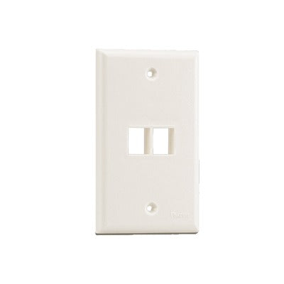 NK2FNIW - Placa de Pared Vertical, Salida Para 2 Puertos Keystone, Color Blanco Mate