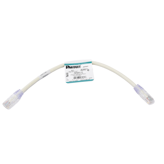NK6PC1Y - Cable de Parcheo UTP Categor�a 6, con Plug Modular en Cada Extremo - 0.3 Metros (1 Pie) - Blanco