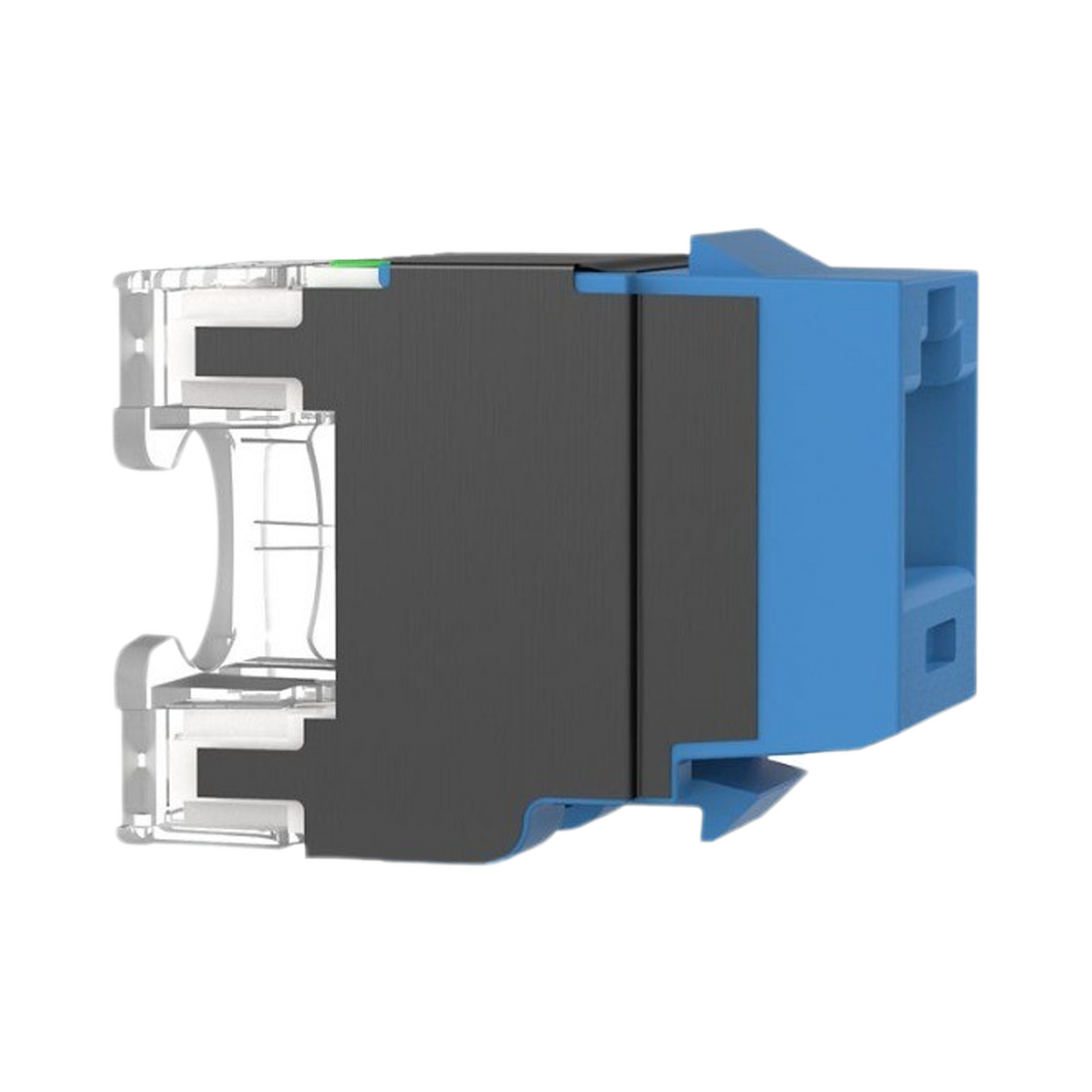 NK6X88MBU - Conector Jack Estilo 110 (de Impacto), Tipo Keystone, Categor�a 6A, de 8 Posiciones y 8 Cables, Color Azul