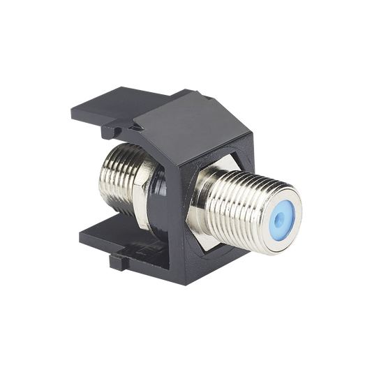 NKFBL - M�dulo Acoplador Coaxial Tipo F, Keystone, de 75 Ohms, 3.0 GHz, Color Negro