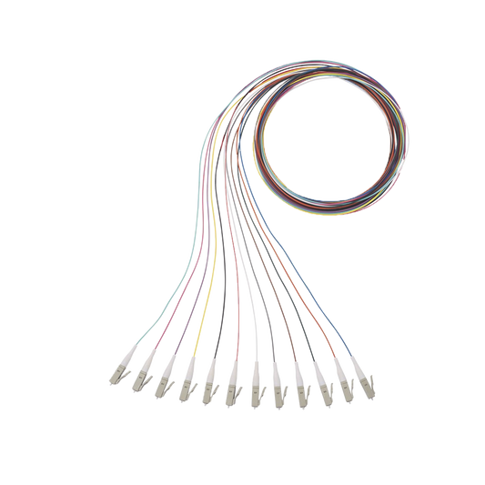 NKFPZ1BN1NKM001 - Kit de 12 Pigtails con Conector LC, Multimodo 50/125 OM4, 900um, de 1 Metro (3.28 Pies)