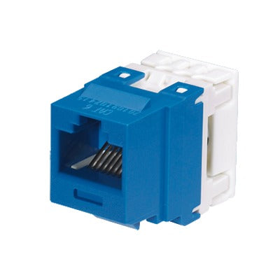NK688MBU - Conector Jack Estilo 110 (de Impacto), Tipo Keystone, Categor�a 6, de 8 Posiciones y 8 Cables, Color Azul