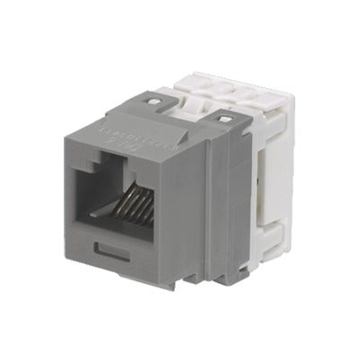 NK688MIG - Conector Jack Estilo 110 (de Impacto), Tipo Keystone, Categor�a 6, de 8 Posiciones y 8 Cables, Color Gris