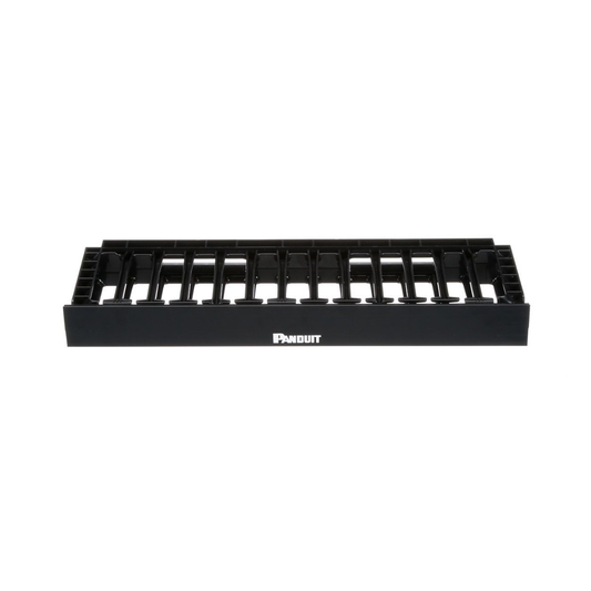 NMF1 Organizador de Cables Horizontal NetManager de Alta Densidad, Sencillo (Solo Frontal), Para Rack de 19in, 1UR