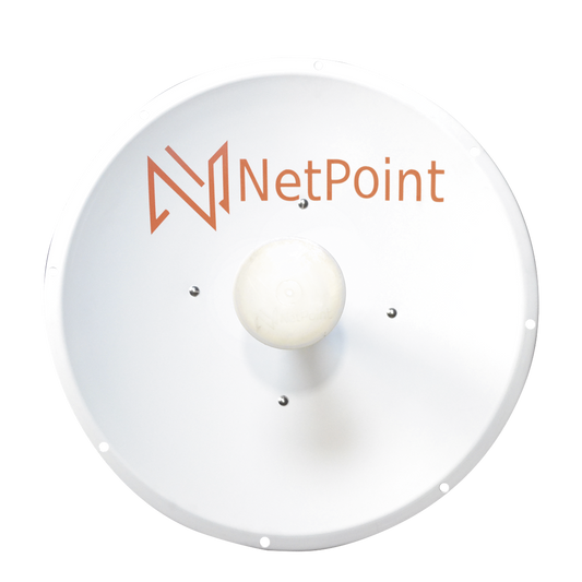 NP2GEN2 Antena Direccional / 3 ft / 4.9-6.4 GHz / Ganancia 34 dBi / SLANT de 45 ° y 90° / Incluye Jumpers con conector N-Macho a RSMA / montaje incluido.