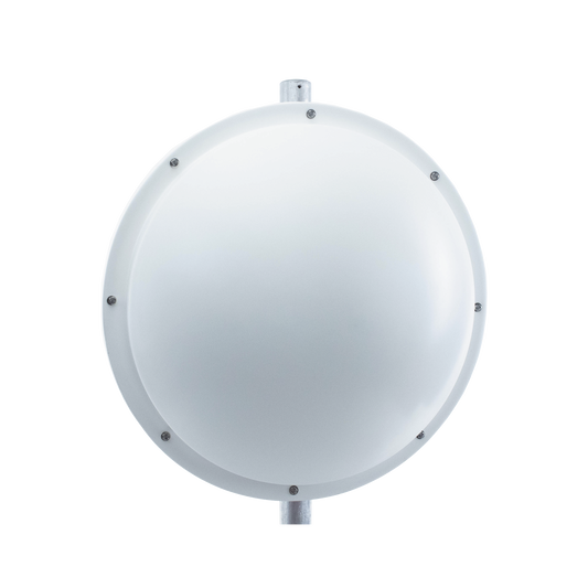 NPTR-1 Antena altamente Direccional / 2 ft / 4.9-6.4 GHz / Diseñada para ambientes salinos / Ganancia 30 dBi / SLANT de 45 ° y 90 ° / Incluye jumper, radomo y montaje de acero inoxidable.