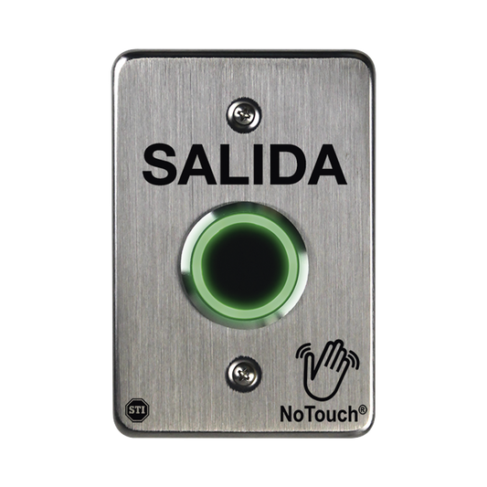 NT-SS101-ES Interruptor IR NoTouch® de Acero Inoxidable, Salida Única, SALIDA