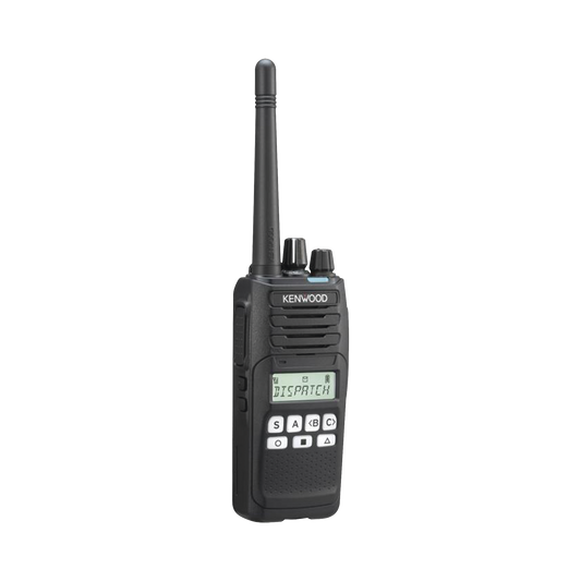 NX-1200-NK2 - Radio portátil VHF 136-174 MHz, Digital NXDN-Analógico, 5 Watts, 260 Canales, 9 Teclas, Roaming, Encriptación, GPS*, Inc. antena, batería, cargador y clip
