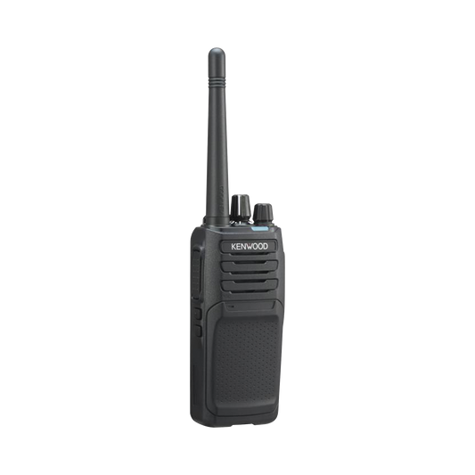 Radio portátil UHF 400-470 MHz, Digital NXDN-Analógico, Intrínsecamente Seguro, 5 Watts, 64 Canales, Roaming, Encriptación, GPS*, Inc. antena, batería, cargador y clip