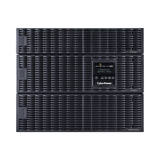 OL10KRTF UPS de 10000 VA/10000 W, Online Doble Conversión, 200 - 240 Vac de Entrada, 120 - 240 Vac de Salida, Entrada Hardwired, Onda Senoidal Pura, Torre o Rack de 8 UR, Con 6 Tomas NEMA 5-20R, 3 NEMA L6-30R y Terminal Hardwire