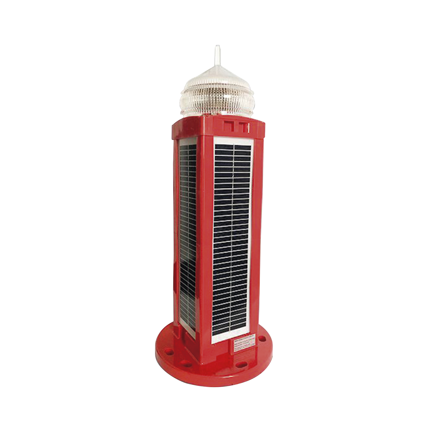 Lámpara de Obstrucción Tipo L-810, LED con Panel Solar, 100 % autónoma. No requiere energía externa.
