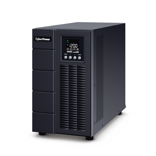 OLS3000A - UPS de 3000 VA/2700 W, Online Doble Conversión, Entrada 120 Vca NEMA L5-30P, Onda Senoidal Pura, Tipo Torre, Con 4 Tomas NEMA 5-20R y 1 Block Hardwired