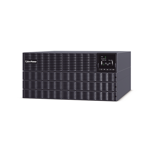 OLS6KERT5UNEMA UPS de 6000 VA/5400 W, Online Doble Conversión, 200 - 240 Vac de Entrada NEMA L6-30P, Onda Senoidal Pura, Torre o Rack de 6 UR, Con 2 Tomas NEMA L6-20R y 2 NEMA L6-30R