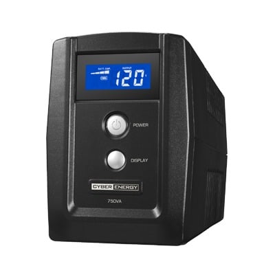 OM750ATLCD UPS de 750 VA/300 W, Topología Línea Interactiva, Entrada 120 Vca NEMA 5-15P, y 6 Salidas NEMA 5-15R, Con Regulador de Voltaje (AVR)
