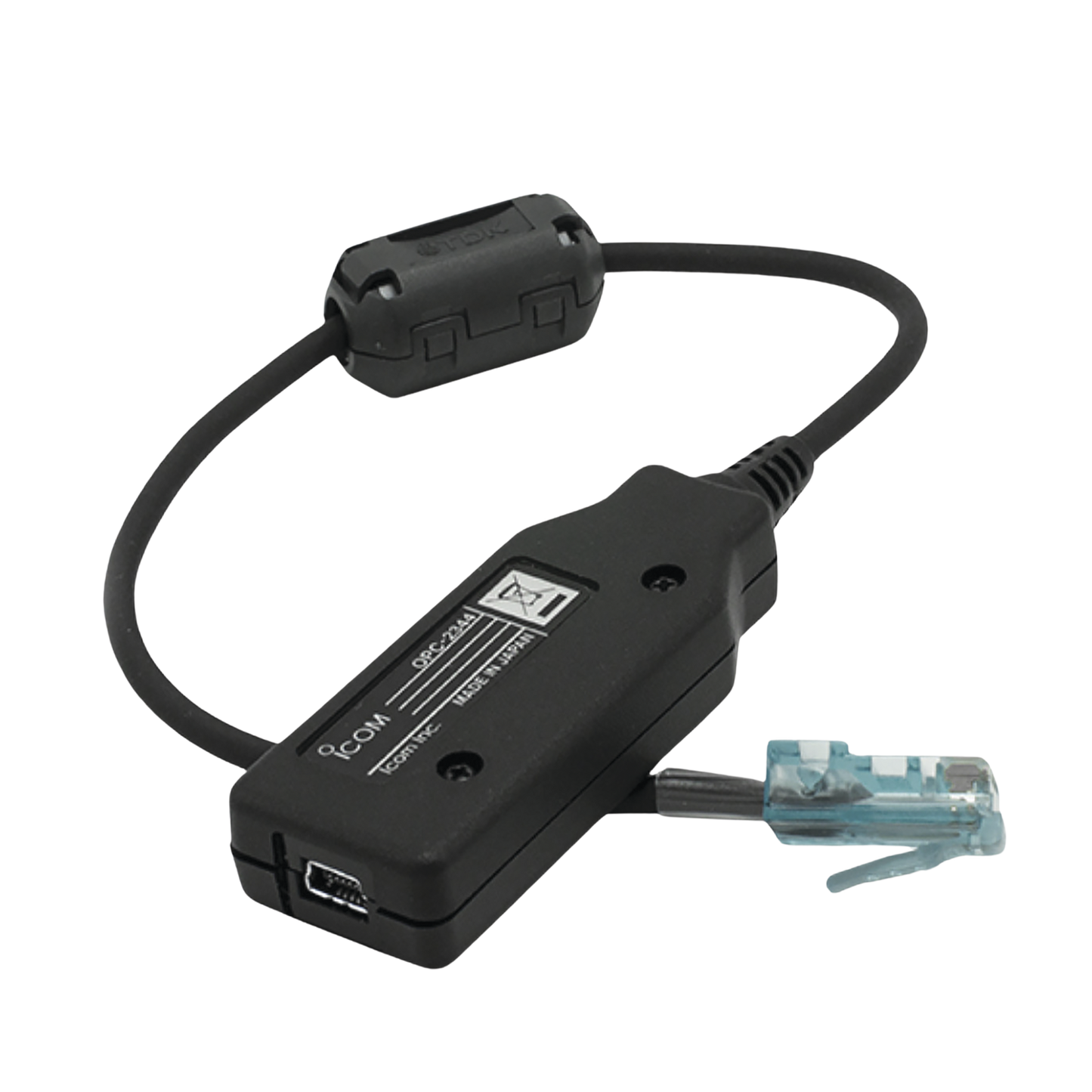 OPC2344 - INTERFACE P/ PROGRAMAR RADIOS ICOM CON USB ICF121S/221S, F121/221, F520/521/620/621, 621TR, F5061/6061, FR5000/FR6000