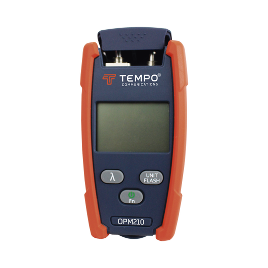 OPM-210 Medidor de Potencia (Micro OPM) para Fibra Óptica con Localizador Visual de Fallos (VFL), entrada universal de 2.5 mm (para conectores SC, ST y FC)