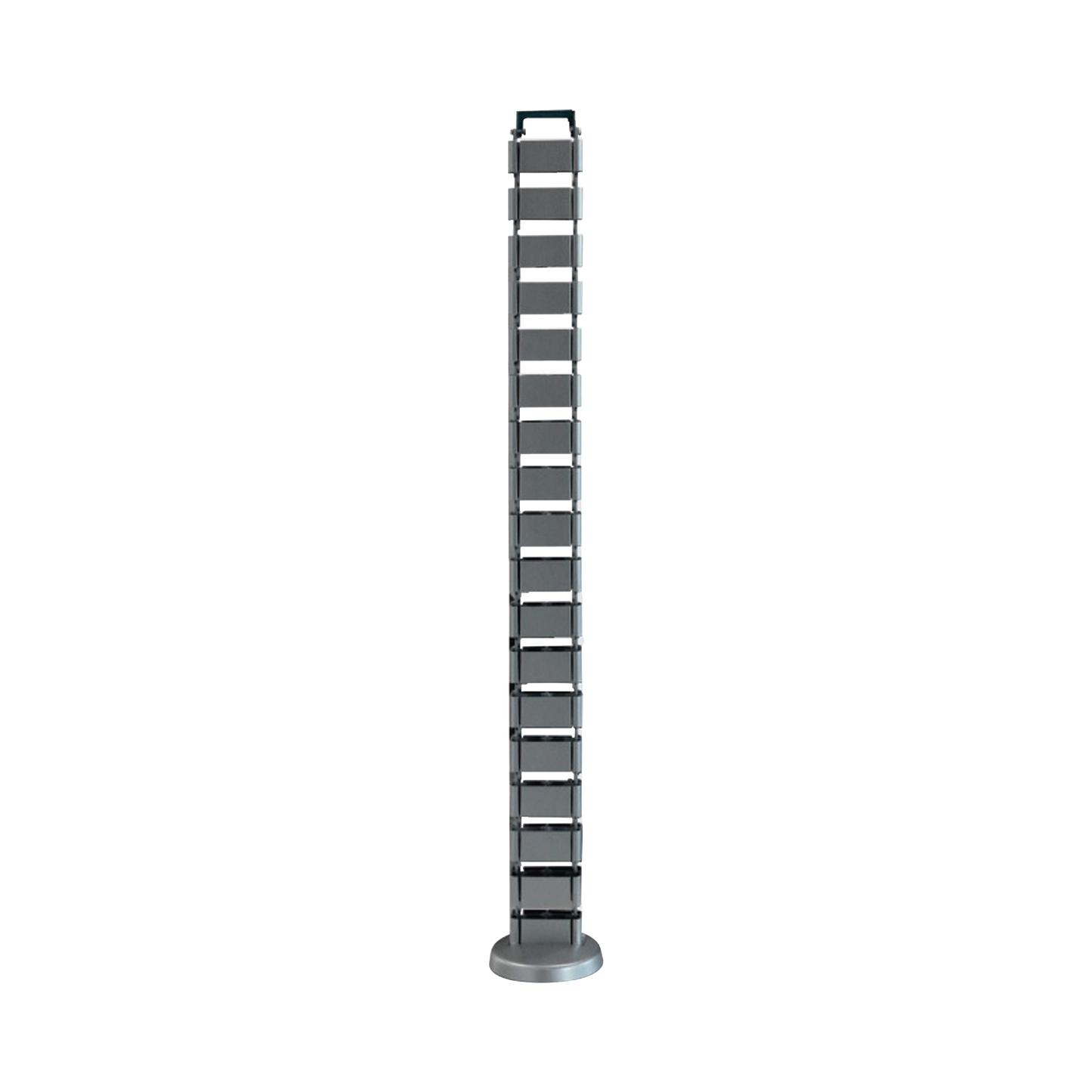 ORG-VERT Organizador de cables vertical articulado, ideal para llevar los cables del piso a mesa o a la cubierta del escritorio de manera segura