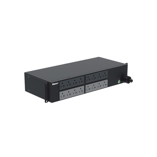 P16B41M - PDU Básico para Distribución de Energía, Enchufe de Entrada NEMA L5-30P, Con 16 Contactos NEMA 5-20R, Instalación Horizontal de 19in, 2 UR, 30 Amp, 120 Vca