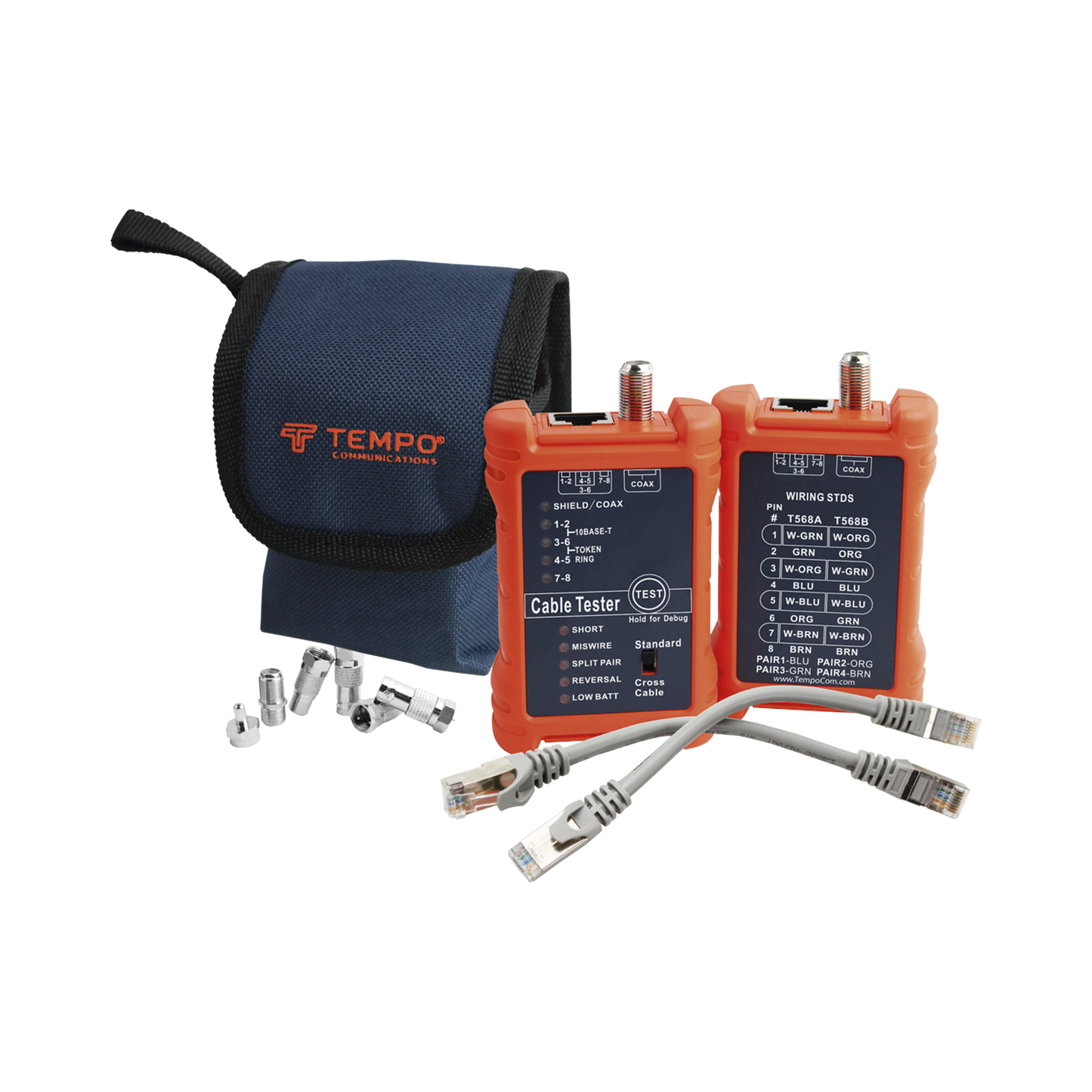 PA1594 - Tester Profesional para Mapeo de Cables de Red/Coaxiales