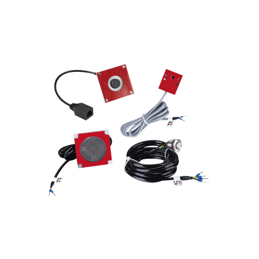 PA2FKIT - KIT de Accesorios para el modelo PA2F, incluye cámara, micrófono, parlante y botón, múltiples aplicaciones