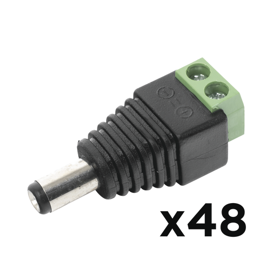 PAQ48JR52 KIT DE 48 CONECTORES MACHO JR52 PARA ALIMENTACIÓN A 12 Vcc