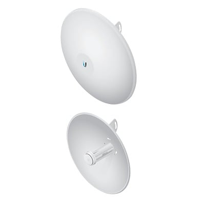 PBE-5AC-500 PowerBeam airMAX AC hasta 450 Mbps, frecuencia 5 GHz (5150 - 5875 MHz) con antena tipo plato de 27 dBi, radomo incluido