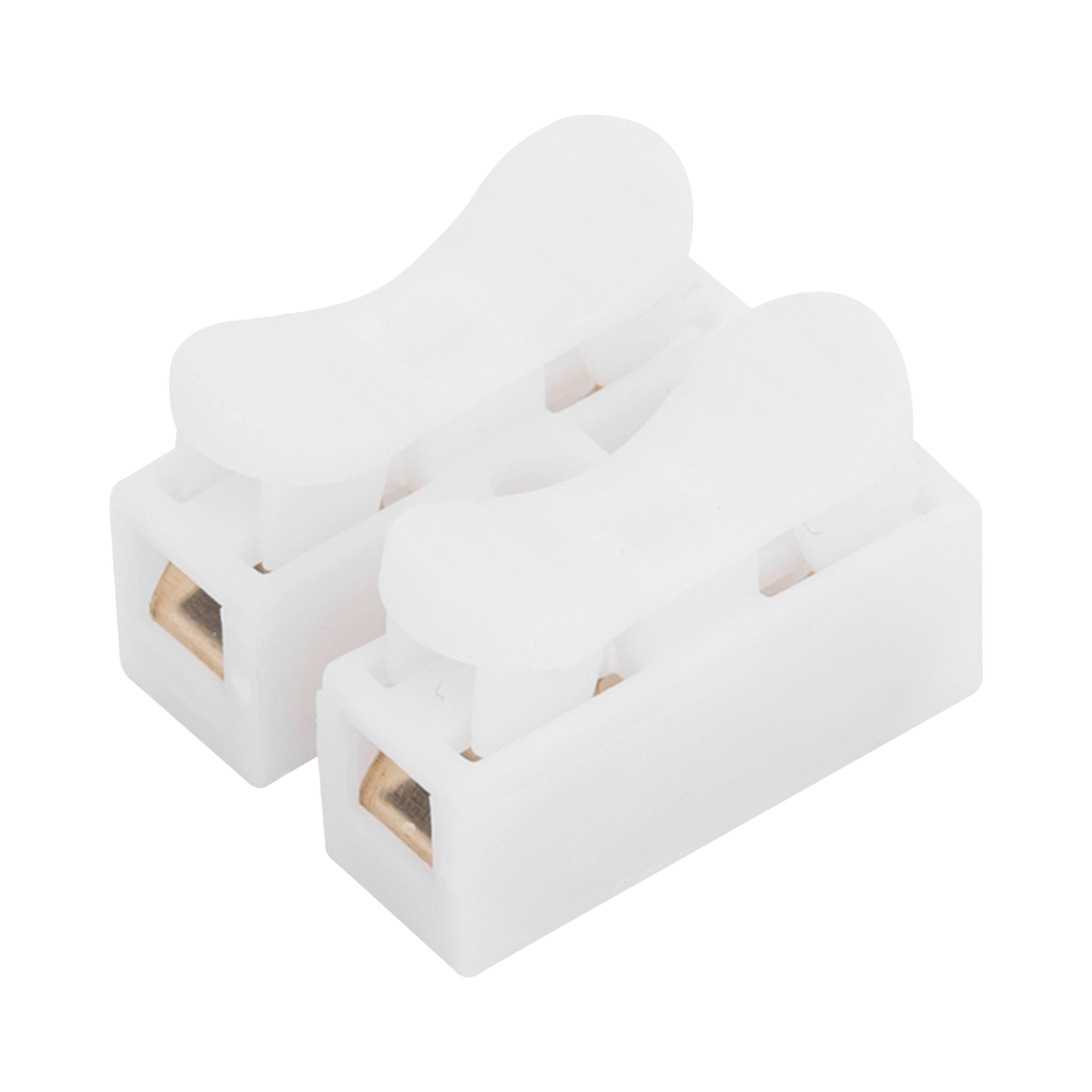 PCON2 - Conector tipo PUSH de 2 Contactos / Para una Conexión Rápida / Puentes de Cables