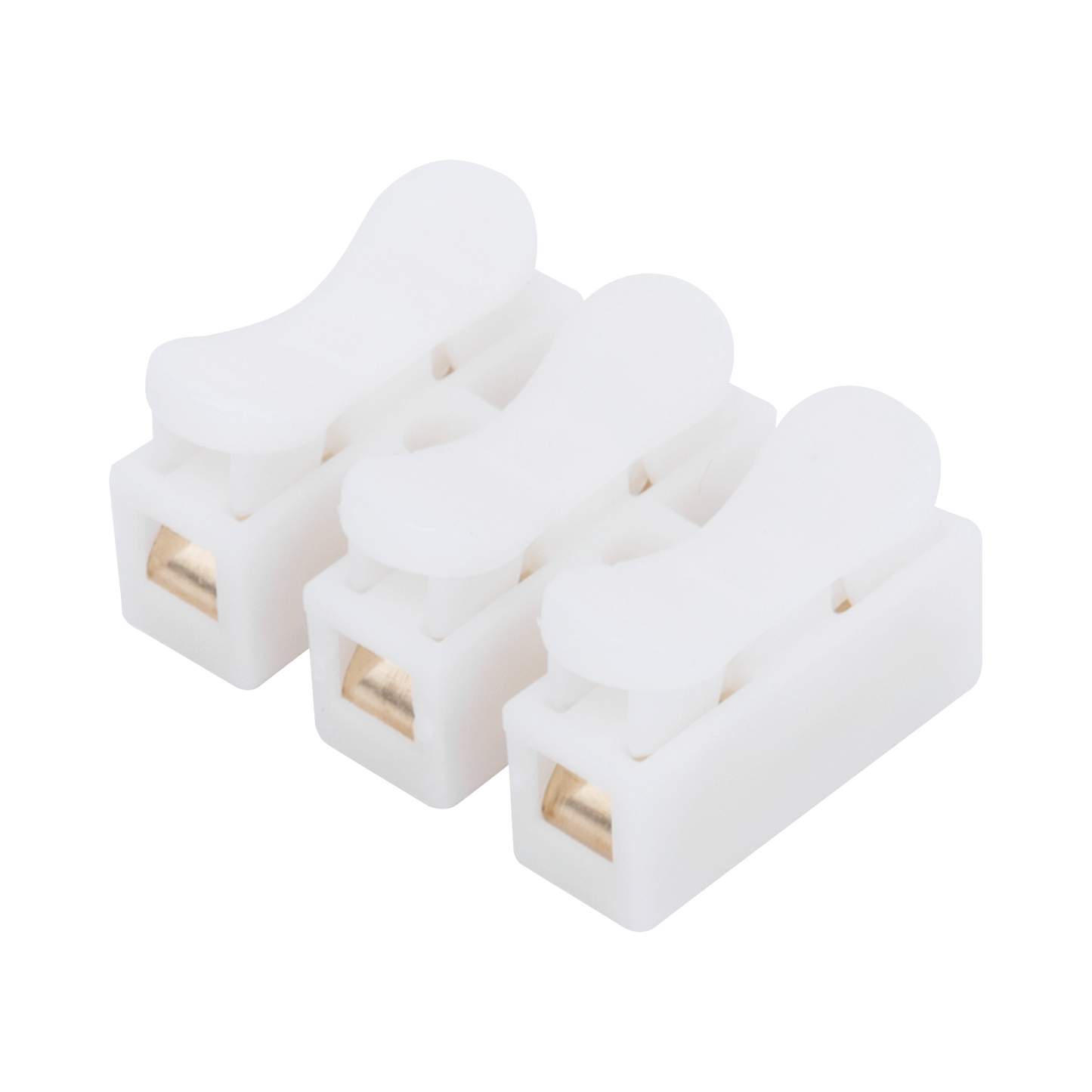 PCON3 - Conector tipo PUSH de 3 Contactos / Para una Conexión Rápida / Puentes de Cables