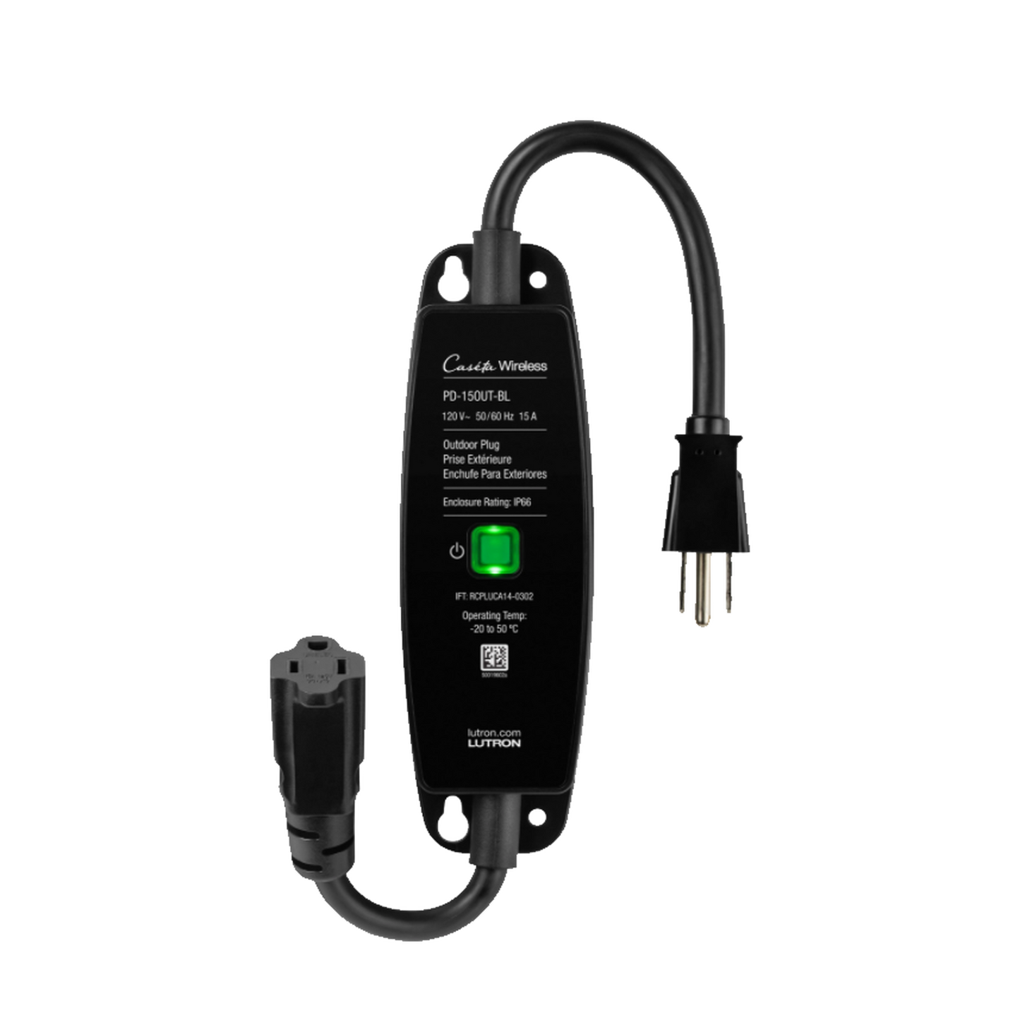 PD15OUTBL (Caseta Wireless) PlugIn Interruptor On/Off para uso en exterior intemperie IP66, inalámbrico. 15A /120V