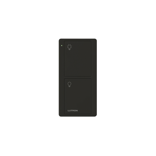 PJ22BGBLL01 Control remoto PICO 2 botones encender/apagar, color negro, complemente con un switch on/off, Caseta, RA2, RadioRa2