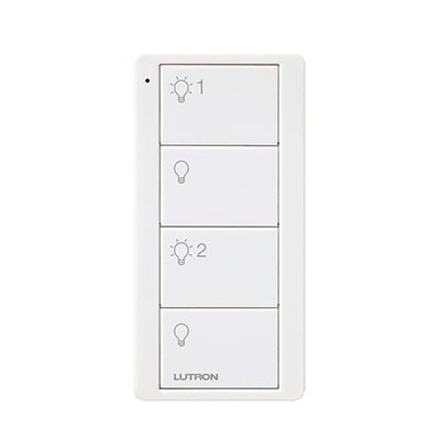 PJ24BWHL21P Control remoto PICO 4 botones  2 grupos de encender/apagar. Complemente con un switch on/off o atenuador, Caseta, RA2, RadioRa2