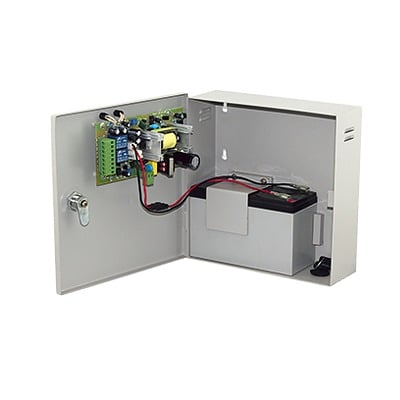 PL12DC5ABK Fuente de Alimentación de 1 Salida 11-15 Vcc 5 A / Temporizador Integrado / Con Capacidad de Batería de Respaldo / Requiere Batería / Voltaje de Entrada 96-264 Vca