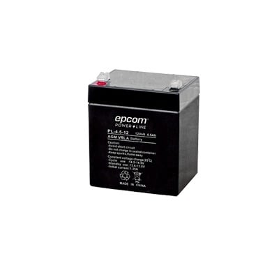 PL-4.5-12 Batería 12 Vcc / 4.5 Ah / UL / Tecnología AGM-VRLA / Para uso en equipo electrónico Alarmas de intrusión / Incendio/ Control de acceso / Video Vigilancia / Terminales F1.