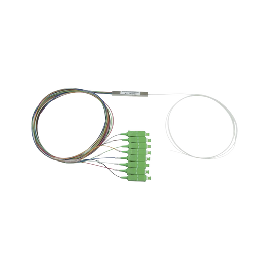 PLC-108-SCAPC Splitter (Divisor Óptico) tipo PLC, de 1x8, conectores SC/APC de salida