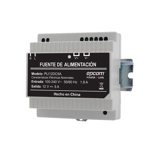 PLI-12-DC-5A - Fuente Industrial Epcom Power Line 12 Vcc 5Amperes