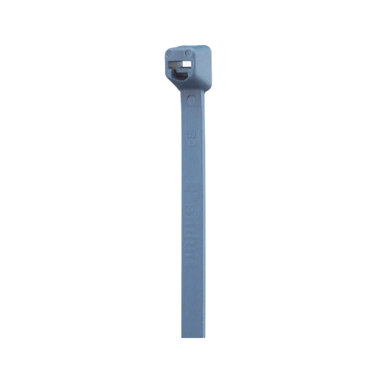 PLT2I-C96A - Cincho Pan-Ty™ 203mm Largo x 3.4mm ancho,  Intermedio de Nylon 6.6 y Metal Detectable, Color Azul. 100 Piezas.