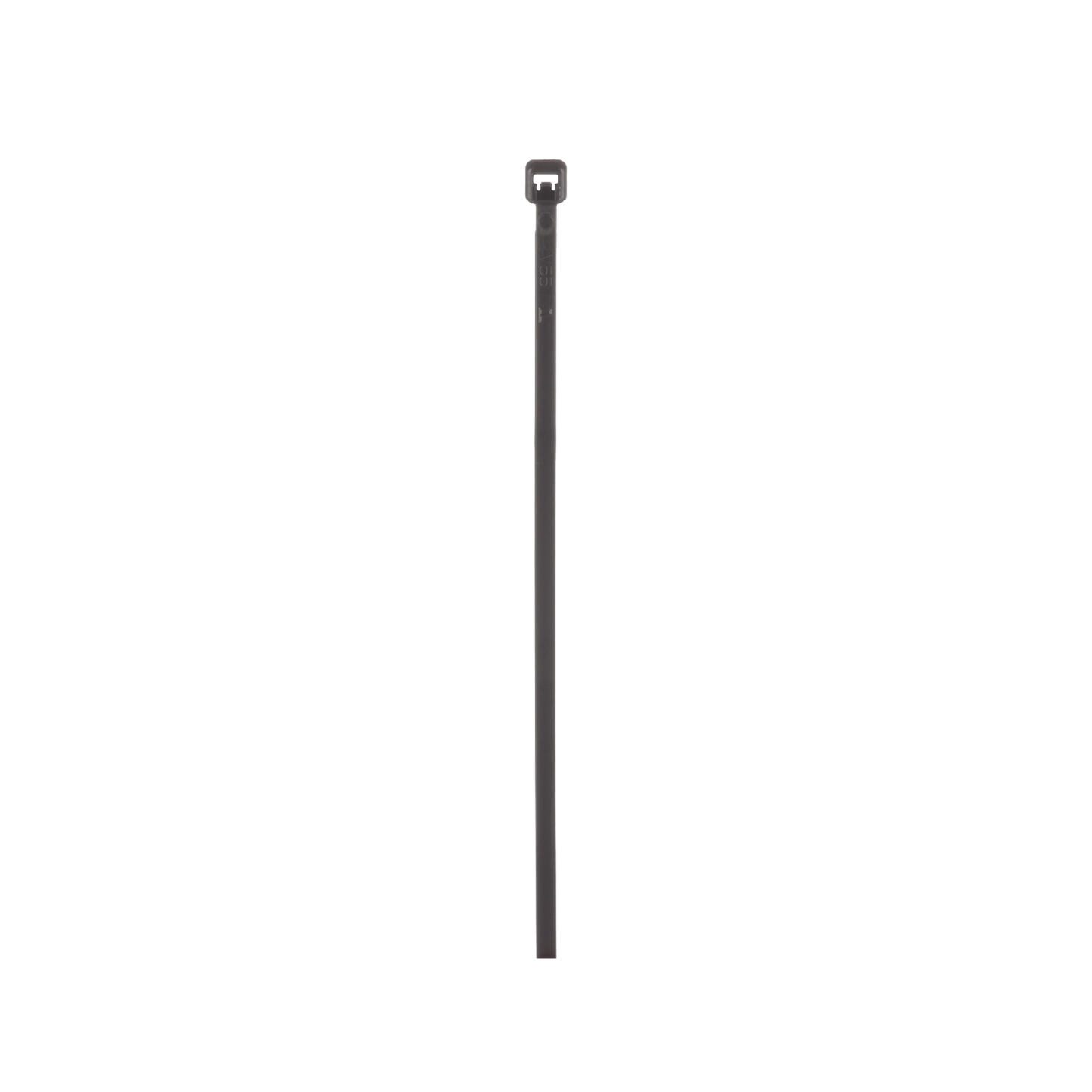 PLT2M-C0 - Cincho de Nylon 6.6 de Bloqueo, 203 mm largo x 2.5mm ancho, Color Negro, Exterior Resistente a Rayos UV, Paquete de 100pz