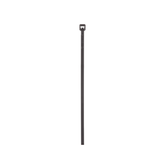 PLT2M-C0 - Cincho de Nylon 6.6 de Bloqueo, 203 mm largo x 2.5mm ancho, Color Negro, Exterior Resistente a Rayos UV, Paquete de 100pz